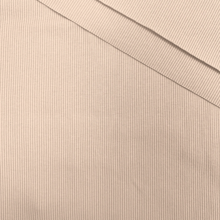 Pletenina žebrovaná - PEARL BEIGE (D-240)