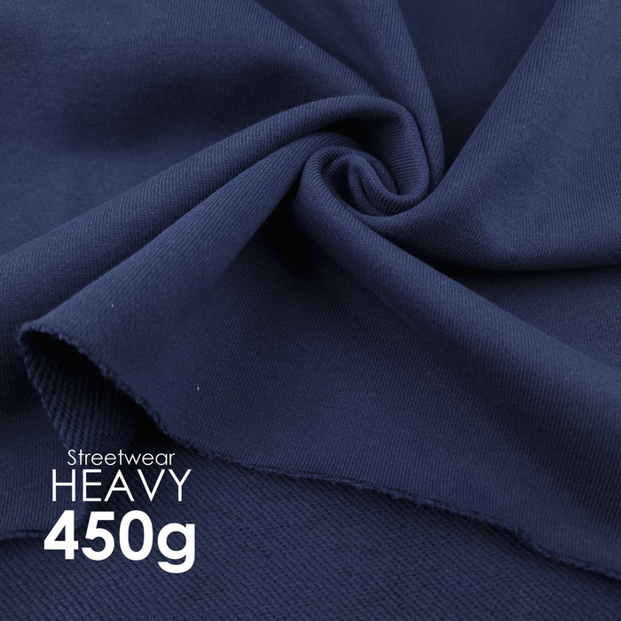 French terry TWILL / HEAVY 450g - dark blue (M30)