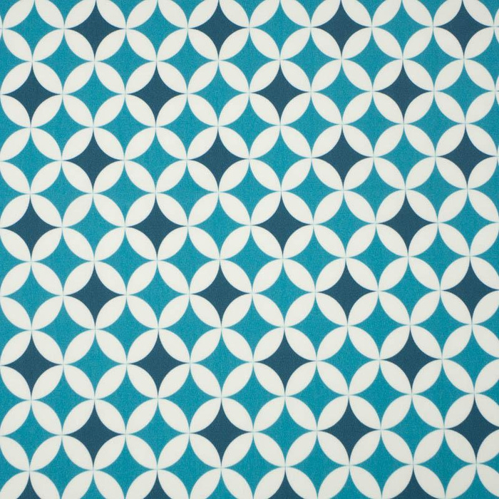 ROSETTES ( light blue ) / dark blue - single jersey with elastane