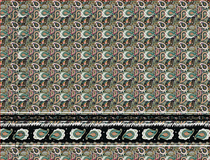Paisley Mst. 4 - Kleid-Panel