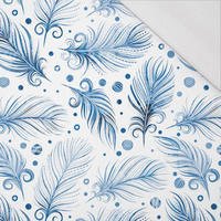 BLUE FEATHERS (CLASSIC BLUE) - single jersey with elastane