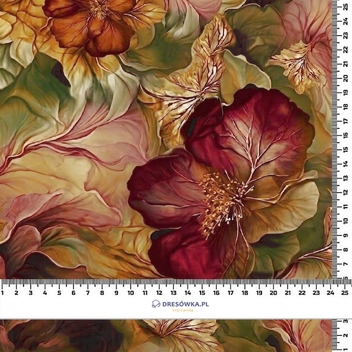 AUTUMN FLOWERS WZ. 23 - Nylon fabric PUMI