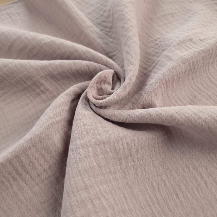 Cotton Muslin Double Gauze - CAFE LATTE