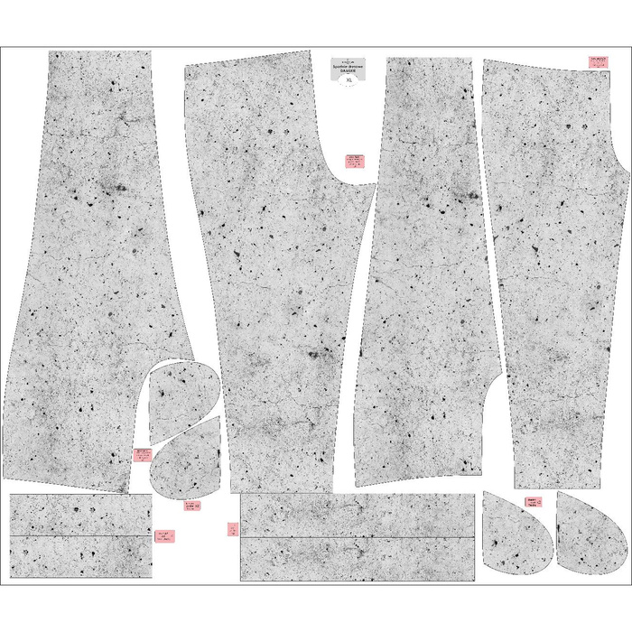 WOMEN'S JOGGERS (NOEMI) - CONCRETE - sewing set L