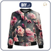 WOMEN’S BOMBER JACKET (KAMA) - VINTAGE FLOWERS pat. 3 - sewing set S