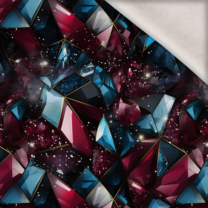 Gilded Glamour wz. 2 - teplákovina počesaná s elastanem ITY