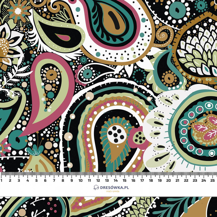 Paisley wz. 4 - teplákovina s elastanem ITY