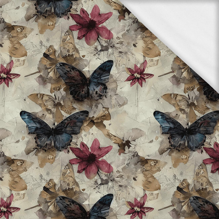 Butterfly & Flowers wz.14 - Viscose jersey