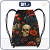 GYM BAG - FLOWERS AND SKULL - sewing set