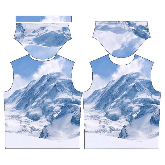 PÁNSKÉ TRIČKO -  HORY- single jersey XL