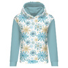 CLASSIC DAMEN HOODIE (POLA) - BLAUE SCHNEEFLOCKEN - Sommersweat - M