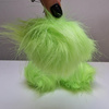Kunstfell Pompon 12 cm - NEONGRÜN