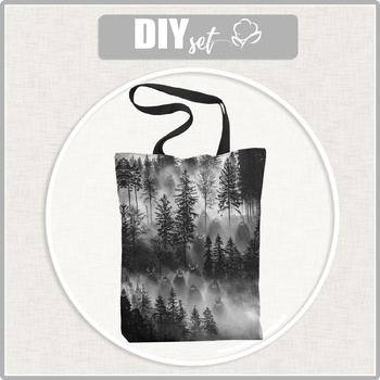 SHOPPER BAG - CIEMIENIAKI BEASTS - sewing set
