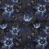 MOON LILIES (ENCHANTED NIGHT) - looped knit fabric with elastane