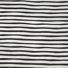 STRIPES - BLACK AND WHITE (BIRDS IN LOVE) - Viscose jersey