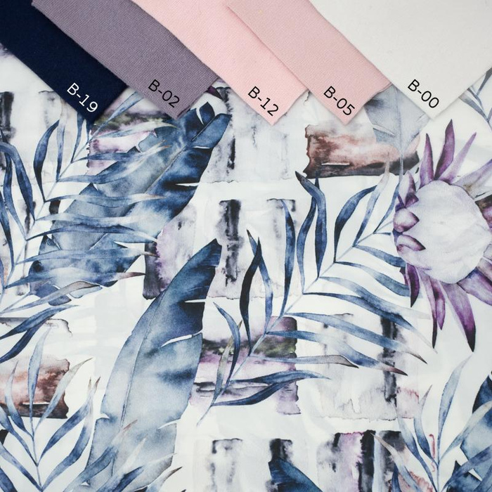 WATERCOLOR LEAVES 2.0 - Nylon fabric PUMI