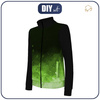 "MAX" CHILDREN'S TRAINING JACKET - SPECKS (green) / black - Functional fabric (134/140)