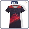 T-SHIRT DAMSKI - RUBINOWA PANNA - zestaw do uszycia L