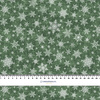 SNOWFLAKES PAT. 2 / ACID WASH BOTTLE GREEN - Woven Fabric for tablecloths