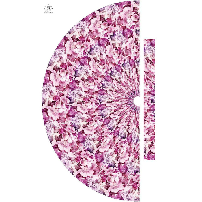 PINK PARADISE WZ. 2 - panel na spódnicę "MAXI"