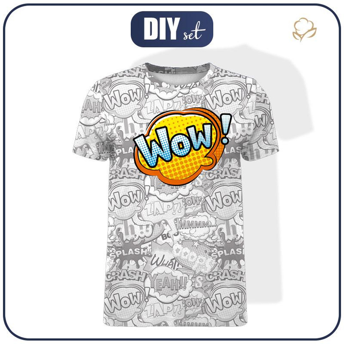 PÁNSKÉ TRIČKO - KOMIKS / wow - single jersey S