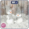 SCHNEEMÄNNER - HELLGRAU - DIY IT'S EASY