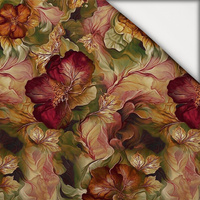 AUTUMN FLOWERS WZ. 23 - lekka dzianina drapana