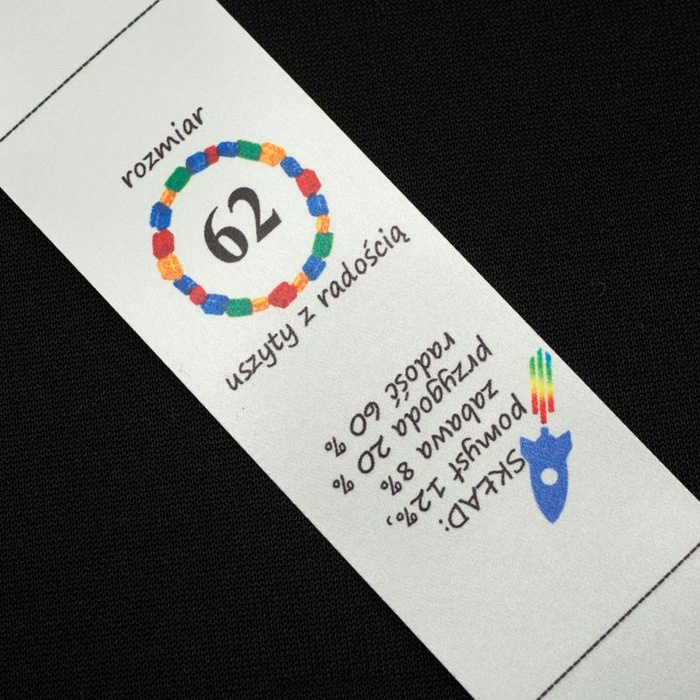 Boyish care tag - size 92 - 4 pcs set