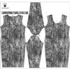 PENCIL DRESS (ALISA) - GRUNGE (black) - sewing set M