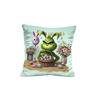 PILLOW 45X45 - FUNNY EASTER pat.4 PRANKSTER - Upholstery velour - sewing set