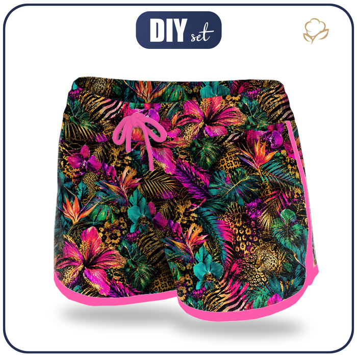 Damen Badeshorts - NEON JUNGLE WZ. 5 - XL