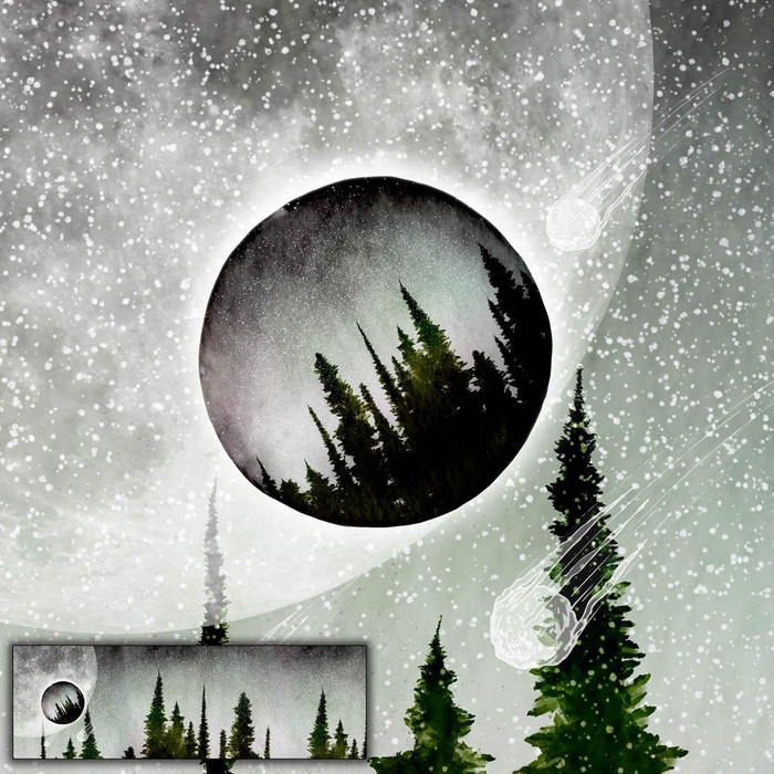 METEOR SHOWER (GALAXY) - PANORAMIC PANEL (50 x 155cm)