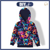 KINDER HOODIE (ALEX) - COLORFUL DOGS - Nähset (134/140)