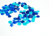 Color Snaps PRYM Love, plastic fasteners 12,4 mm - 30 sets - stars navy / turquoise / blue