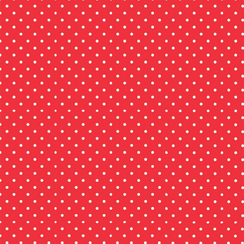 KROPKI BIAŁE / czerwony
