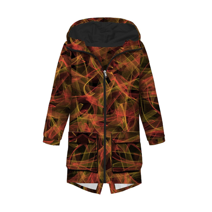 MEN'S PARKA (TOM) - NEON SCRIBBLE pat. 2 - sewing set