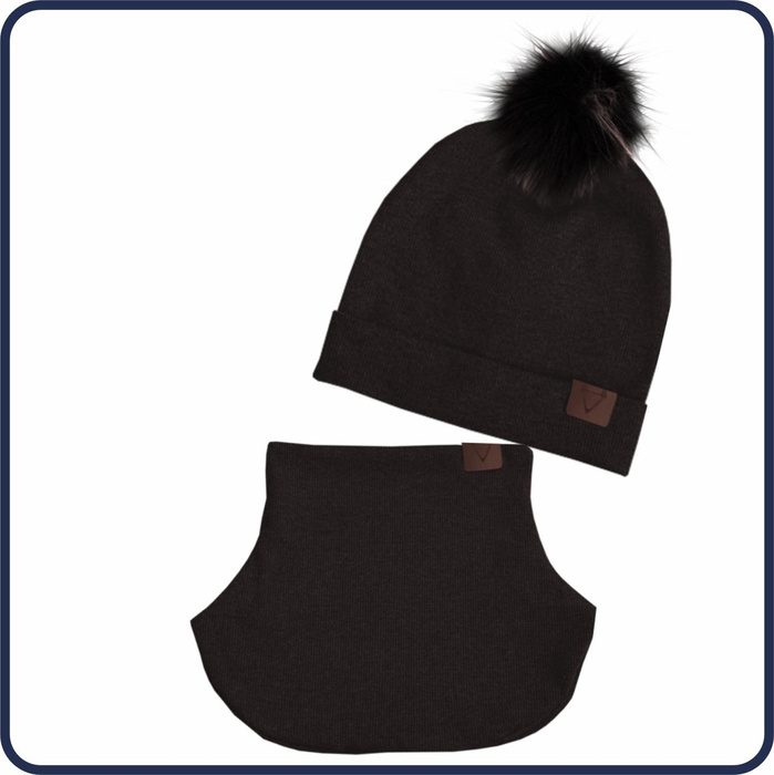 BLACK - Cap and loop creative sewing set