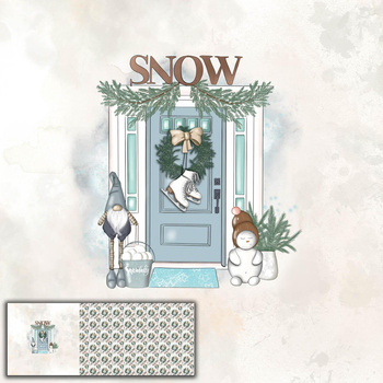 SNOW (ZIMA W MIEŚCIE) - PANEL PANORAMICZNY (60 x 155cm)