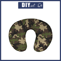 NECK PILLOW - CAMOUFLAGE OLIVE - sewing set