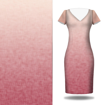 OMBRE / ACID WASH - fuchsia (pale pink) - dress panel