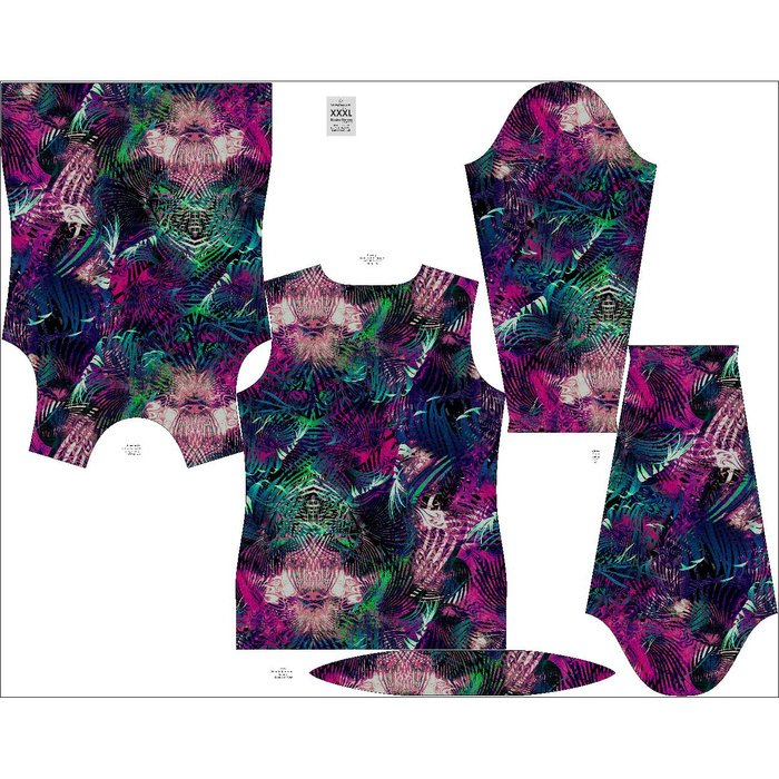 WOMEN'S THERMO BLOUSE (PATTY) - FANTASY LEAVES - sewing set S