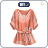 BLUZKA TYPU KIMONO - MANDALA WZ. 8 - zestaw do uszycia XXL-XXXL