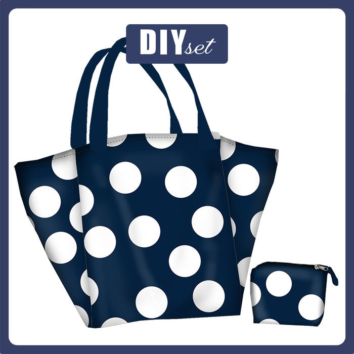 Taška XL s sáčkem 2 v 1 - POLKA DOTS WZ. 8 - sada siti
