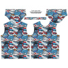 MEN’S T-SHIRT - COMICS (blue - red) - single jersey L