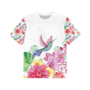 2-PACK - T-SHIRT DZIECIĘCY - ANANASOWY DRINK i KOLIBER - ZESTAW DO USZYCIA (128/134)