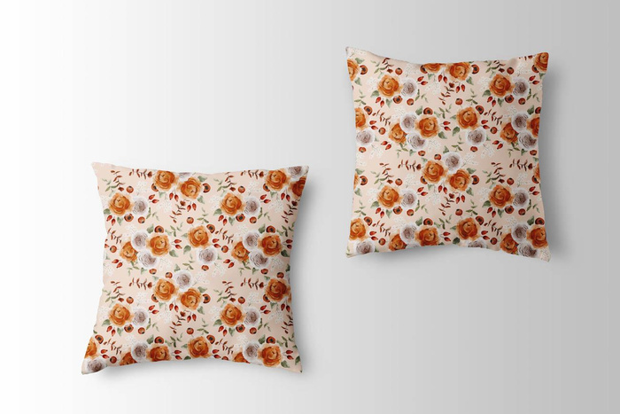 AUTUMN ARRANGEMENT pat. 2 - Cotton woven fabric