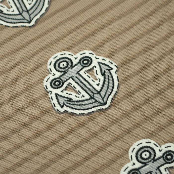 ANCHORS / pirates - light brown - single jersey TE210