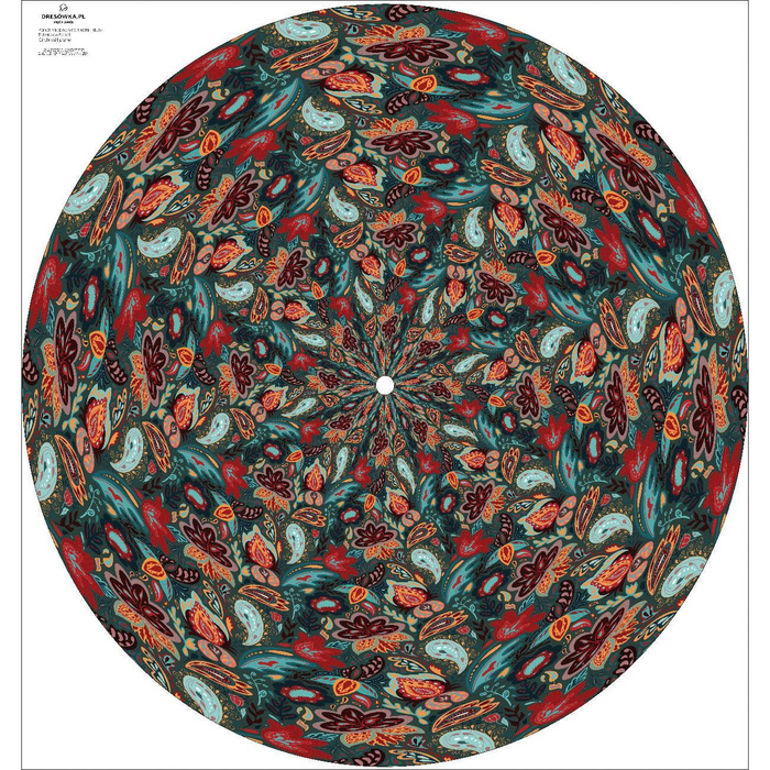 PASTELLBLUMEN Ms. 2 - groß Tellerrock-Panel