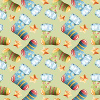 BAREVNÉ PONOŽKY / HVĚZDY (VÁNOČNÍ ČAS)