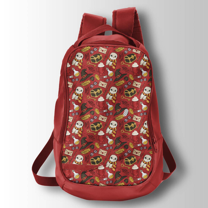 MAGIC MIX PAT. 2 (MAGIC SCHOOL) / red - Cotton woven fabric